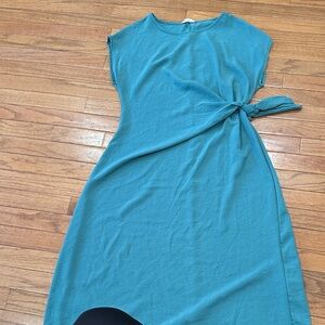 See You Monday Teal Midi Dress